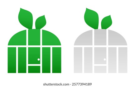 Greenhouse. Vector illustration isolated on white background.