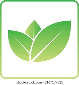 Greening, leaf, seed icons in vector formats