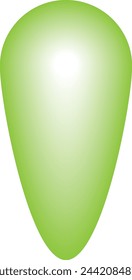 Greenish Balloon simple vector illustration