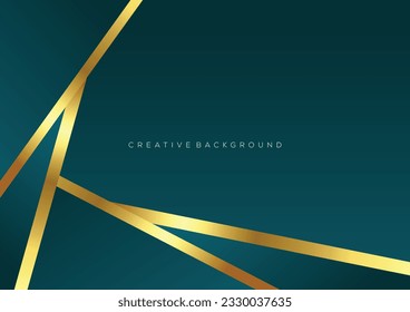 greenish blue with luxury line background abstract modern design