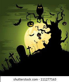 grauer Halloween-Hintergrund