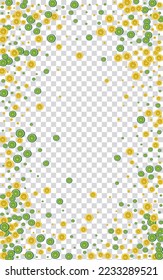 Greenish Lime Background Transparent Vector. Ingredient Pattern. Sunny Fruit Half. Tiled Lemon Grass Illustration.
