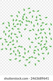 Greenish Plant Background Transparent Vector. Leaves Abstract Design. Flora Card. Light Green Light Frame. Sheet Elegant.