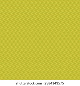 Greenish yellow material with a surface marked by some fine seams or zigzag striations. Textured card. Hard cloth texture. Chevron pattern. Abstract vector.