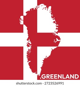 Grönland Hintergrund und Dänemark Flagge