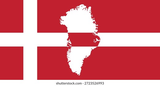 Greenland background and Denmark flag