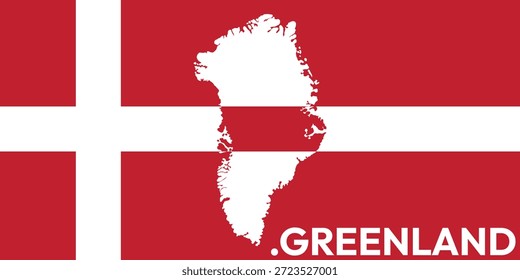Grönland Hintergrund und Dänemark Flagge