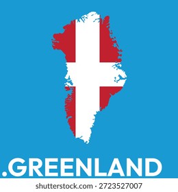Greenland background and Denmark flag
