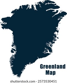 Greenland Country Map. Vector illustration North America