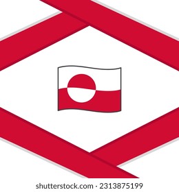 Greenland Flag Abstract Background Design Template. Greenland Independence Day Banner Social Media Post. Greenland Template