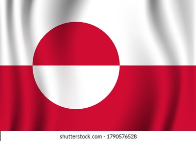 Greenland flag image vector. EPS.file.