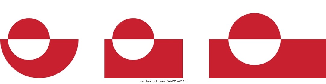 
Greenland flag PNG vector. Greenland square and round icon isolated on transparent PNG background. Greenland flag icon.

