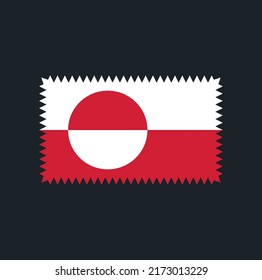 Greenland Flag Vector. National Flag