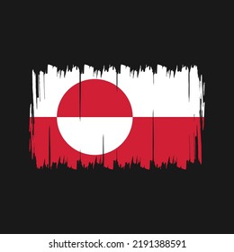 Greenland Flag Vector. National Flag