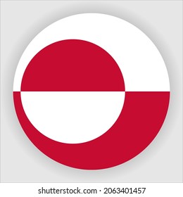 Flaggensymbol für Grönland-Flachland