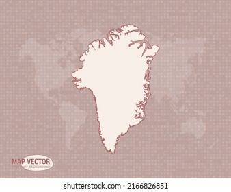 Greenland map of abstract modern vector design illustration.