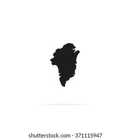 Greenland map icon.