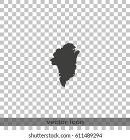 Greenland map icon.