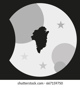 Greenland map icon.