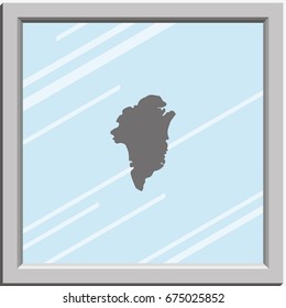 Greenland map icon.