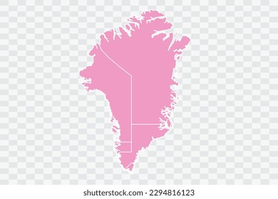Greenland Map pink Color Background quality files png
