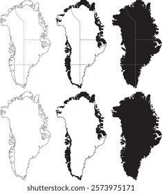 Greenland Maps 6 In 1