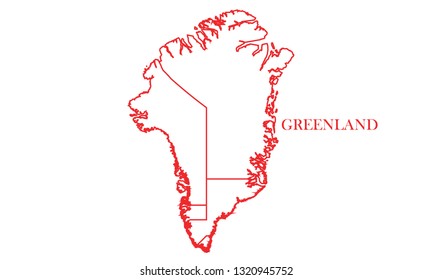 Greenland red line map