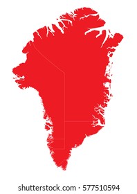 greenland red map