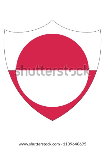 Greenland Shield Flag