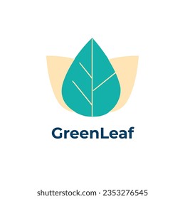 GreenLeaf - Leaf and eco-friendly logo template isolated