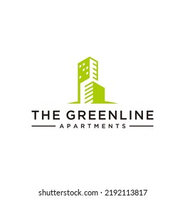Greenline Building Logo Constructions Abstract Business