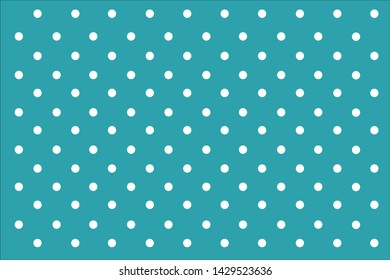 Green-mint Pastel polka dots background.