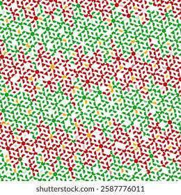 Green-Red Abstract Design Pattern. Can be used for fabric, shirts, sweaters, blanket, wallpaper, gift wrap, curtains, cushion, carpet, table cloth, tiles, laminates, interior, furniture, cover etc.