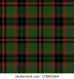 Green,Red And Black Tartan Plaid Scottish Seamless Pattern.Christmas And New Year Concept.Vector Illustration.Texture From Tartan, Plaid, Tablecloths, Clothes, Shirts, Dresses, Paper, Bedding,blanket.