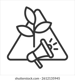 Greenwashing Icon Vector Illustration Outline