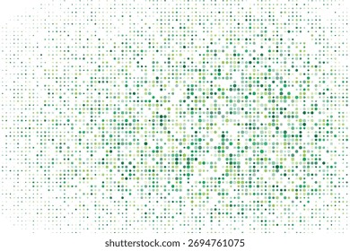Green-white gradient halftone dots background. Pop art in vector illustration for your creative design, modern design