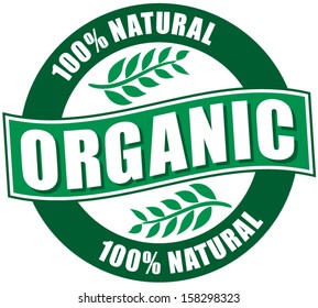 Green-white organic label