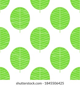 Green-white trees on a green background. Seamless vector patterns of nature illustration, artistic, textured.Beautiful tile, wrapper, cover, textile, postcard, wallpaper.