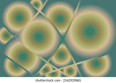 Green-yellow background with circles.Background for business cards, open cards, booklets, announcements, invitations