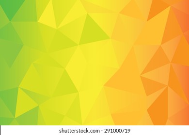 Green,yellow ,orange ,poly Background