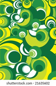 green-yellow and white decorative circle