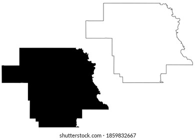 Greer County, Oklahoma State (U.S. county, United States of America, USA, U.S., US) map vector illustration, scribble sketch Greer map