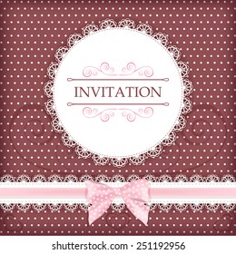 Greeteng card for Valentine day. Vector.