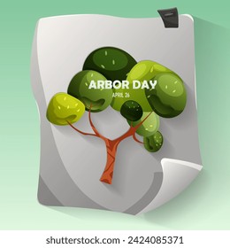 Greeting arbor day, united states greenworld