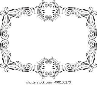 Greeting art frame is on white
