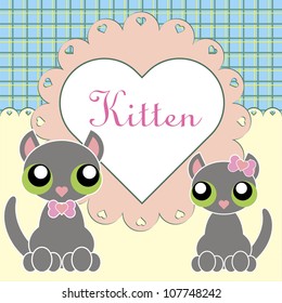 greeting baby card. vector illustration