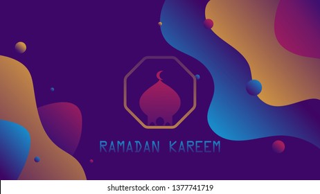 greeting background ramadan kareem