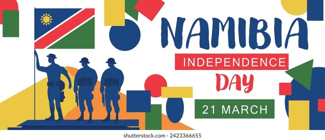 Greeting banner for Namibia Independence Day