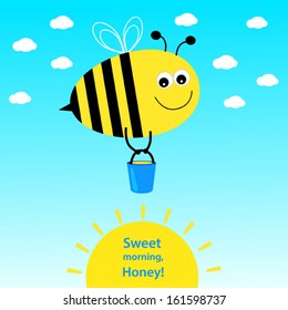 greeting with bee