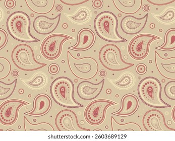 Greeting blossom of indian canvas. Flat floral on paisley sample. Repeat droplet in template bohemian. Picture flower on romantic creativity.